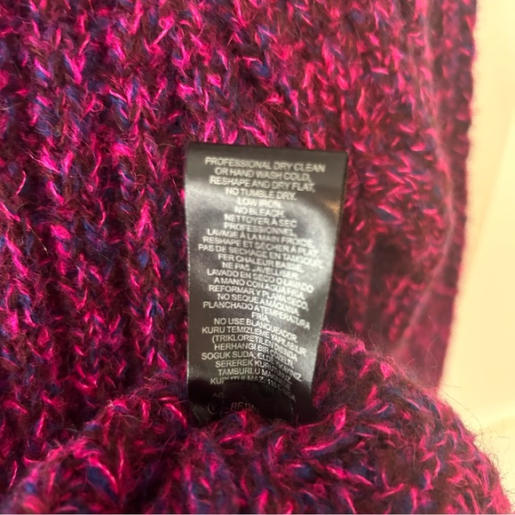 Tibi Women's Purple Chunky Wool/Mohair Blend Turtleneck Sweater in Size XS - Picture 10 of 11